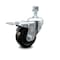 Service Caster 3 Inch Hard Rubber Wheel Swivel 1/2 Inch Threaded Stem Caster Total Lock Brake SCC SCC-TSTTL20S314-HRS-121315 - alternate 1
